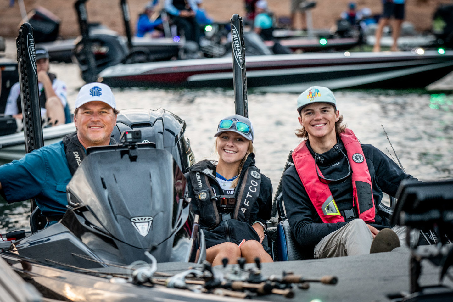 Bassmaster Elite Series pro Scott Martin is serving as boat captain at the 2022 Abu Garcia Bassmaster High School National Championship presented by Academy Sports + Outdoors on Lake Hartwell.